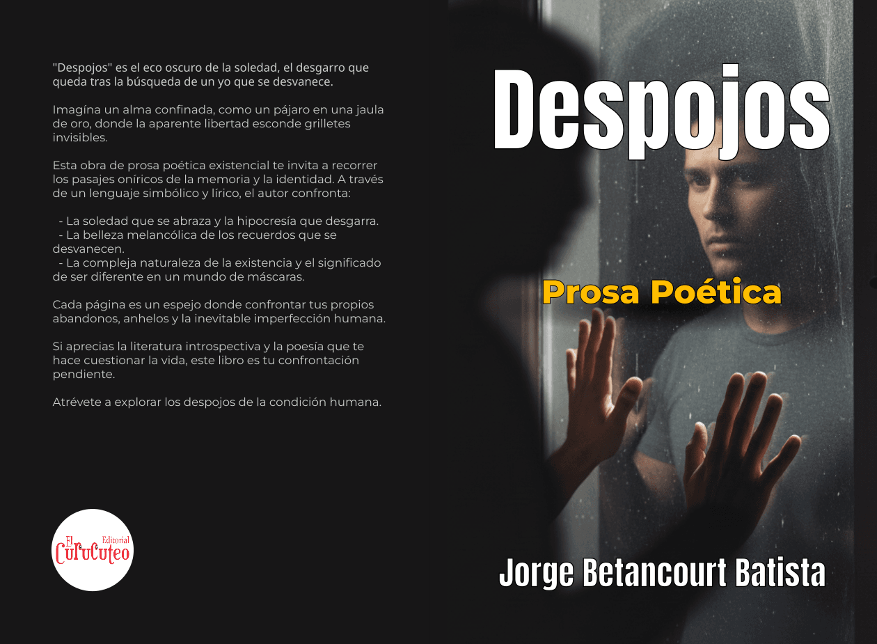 Despojos, cubierta completa, contraportada